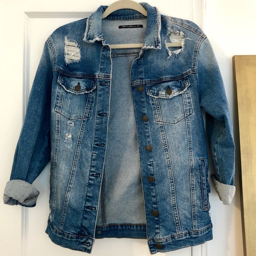 Oversized denim jacket